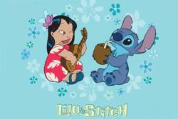 SERVIETTE - LILLA ET STITCH - UKULELE